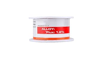 Sn60/40 Rosin Core Solder Wire Reel 0.3mm 50g Flux 1.2% Low